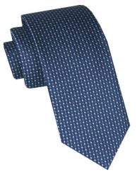 Klasyczny, Męski Krawat Alties - Mikrowzór, Ciemnoniebieski. Niebieskie krawaty i muchy Alties, bez wzorów, z tkaniny. Za 49.00 zł.