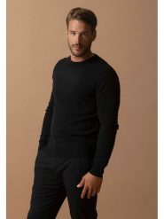 Perfect Cashmere Kaszmirowy sweter "Blake" w kolorze czarnym rozmiar: M. Czarne swetry nierozpinane Perfect Cashmere, m, bez wzorów, z kaszmiru, bez kołnierzyka, bez ramiączek. Za 413.99 zł.