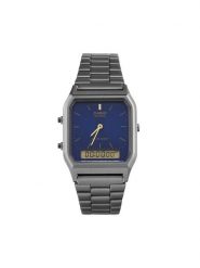 Casio Zegarek Vintage AQ-230EGG-2AEF Szary. Szare, analogowe zegarki Casio. Za 289.99 zł.