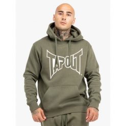 Bluza z kapturem o klasycznym kroju Tapout Basic. Białe bluzy TAPOUT, m, bez wzorów, z kapturem. Za 225.50 zł.