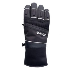 Rękawiczki Baksa. Czarne rękawiczki Hi-tec, bez wzorów, z materiału. Za 159.99 zł.