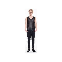 Tank top z perforowanej skóry ekologicznej |CZARNY|. T-shirty marki Male-me. Za 120.00 zł.
