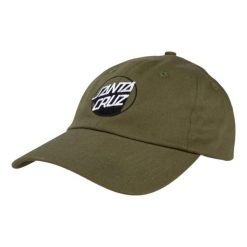 Czapka turystyczna dla dorosłych Santa Cruz Delta Dot Cap. Zielone czapki z daszkiem Santa Cruz, na lato, bez wzorów, z bawełny. Za 97.00 zł.