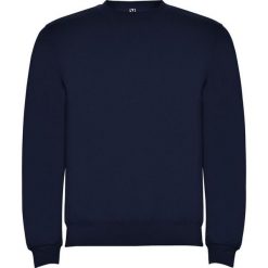 Bluza Unisex Dla Dorosłych Clasica Z Okrągłym Dekoltem. Niebieskie bluzy ROLY, m, bez wzorów, bez kaptura. Za 73.99 zł.