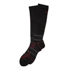 Skarpety narciarskie Mizuno. Czarne skarpetki sportowe Mizuno, bez wzorów. Za 69.99 zł.