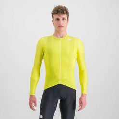 Koszulka rowerowa męska Sportful Matchy. Żółte bluzy SPORTFUL, m, bez wzorów, bez kaptura. W wyprzedaży za 273.85 zł.