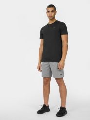 4F Spodenki treningowe szybkoschnące męskie L. Szare krótkie spodenki sportowe 4F, l, bez wzorów, z gumy. W wyprzedaży za 39.99 zł.