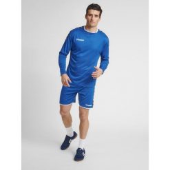 Hummel koszulka męska z długim rękawem hml Authentic Poly Jersey. Niebieskie bluzki z długim rękawem Hummel, l, bez wzorów, z jersey, bez kołnierzyka, bez ramiączek. Za 91.00 zł.