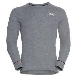 Longsleeve termoaktywny męski ODLO Active Warm Originals Bl Top Crew Neck. Szare bielizna termoaktywna ODLO, m, bez wzorów, bez kołnierzyka, bez ramiączek. Za 299.99 zł.