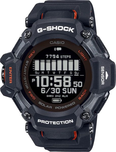 Zegarek męski Casio GBD-H2000-1A9ER, Quartz, 53mm, 20ATM. Czarne, cyfrowe zegarki Casio, plastikowe. Za 1,991.95 zł.