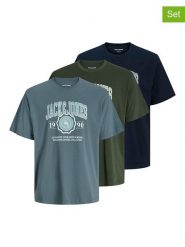 Jack & Jones Koszulki (3 szt.) w różnych kolorach rozmiar: M. Bezrękawniki Jack & Jones, m, bez wzorów, z bawełny, bez kołnierzyka, bez ramiączek. Za 117.45 zł.