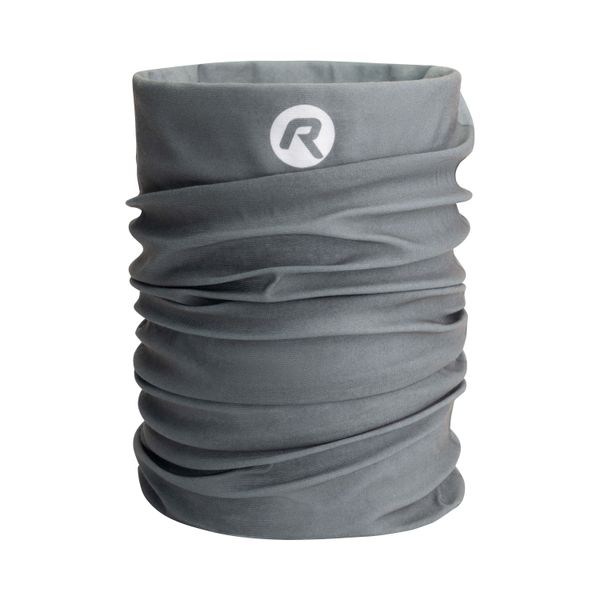 Komin sportowy wielofunkcyjny unisex Rogelli Solid. Szare szaliki Rogelli, bez wzorów. W wyprzedaży za 22.00 zł.