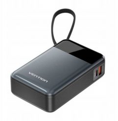 Powerbank Vention 20000mAh 65W z wbudowanym kablem USB-C. Powerbanki Vention. Za 256.99 zł.