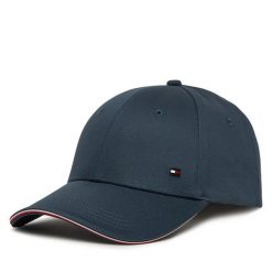 Czapka z daszkiem Tommy Hilfiger. Niebieskie czapki z daszkiem Tommy Hilfiger, bez wzorów. Za 219.99 zł.