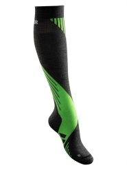 Zanier Skarpety narciarskie "Alpine" w kolorze zielono-antracytowym rozmiar: S. Czarne skarpety Zanier, bez wzorów, z materiału. Za 60.99 zł.