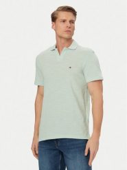 Tommy Hilfiger Polo Textured Oxford Pique MW0MW38482 Zielony jasny Regular Fit. Zielone koszulki polo Tommy Hilfiger, l, bez wzorów, z bawełny, bez kołnierzyka, bez ramiączek. Za 369.99 zł.