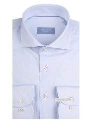 PROFUOMO Koszula - Slim fit - w kolorze błękitnym rozmiar: 38. Niebieskie koszule PROFUOMO, bez wzorów, z bawełny, bez kołnierzyka, bez ramiączek. Za 172.89 zł.