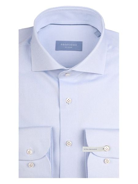 PROFUOMO Koszula - Slim fit - w kolorze błękitnym rozmiar: 38. Niebieskie koszule PROFUOMO, bez wzorów, z bawełny, bez kołnierzyka, bez ramiączek. Za 187.96 zł.