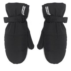 Rękawiczki Męskie Sprandi. Czarne rękawiczki Sprandi, bez wzorów, z dzianiny. Za 49.99 zł.