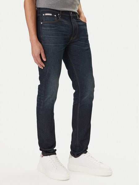 Calvin Klein Jeans Jeansy LV04RD700G Granatowy Tapered Fit. Niebieskie jeansy Calvin Klein Jeans, m. Za 409.99 zł.