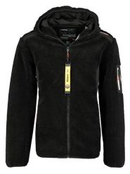 Geographical Norway Kurtka polarowa w kolorze czarnym rozmiar: XXL. Czarne kurtki Geographical Norway, xxl, bez wzorów, z polaru, bez kaptura. Za 159.21 zł.