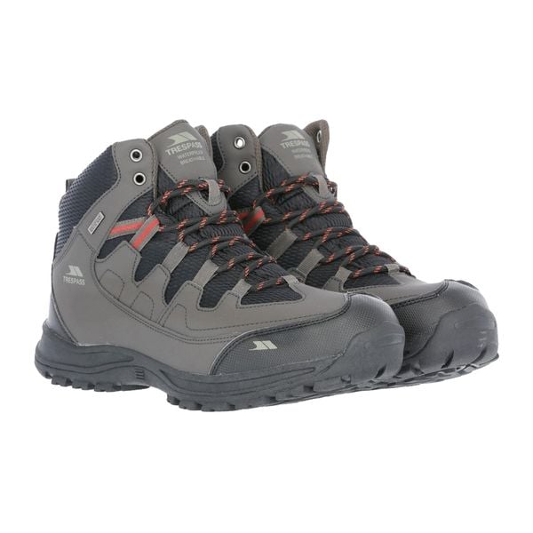 Buty Trekkingowe Męskie Finley Wodoodporne. Niebieskie buty turystyczne Trespass, bez wzorów, z gumy, bez zapięcia, trekkingowe. Za 300.99 zł.