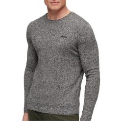 Sweter z okrągłym dekoltem Superdry Essential. Szare swetry nierozpinane Superdry, m, bez wzorów, bez kołnierzyka, bez ramiączek. Za 276.80 zł.