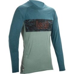 Longsleeve rowerowy męski Leatt MTB Gravity 2.0. Niebieskie bluzki z długim rękawem LEATT, l, bez wzorów, bez kołnierzyka, bez ramiączek. Za 259.99 zł.