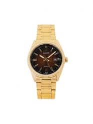 Casio Zegarek MTP-1302PGC-5AVEF Brązowy. Brązowe, analogowe zegarki Casio. Za 369.99 zł.