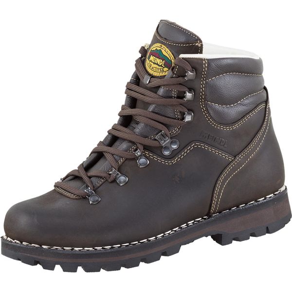 Buty trekkingowe Meindl Badile. Brązowe buty turystyczne MEINDL, na wiosnę, bez wzorów, z materiału, bez zapięcia. Za 1,747.85 zł.