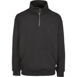 Bluza Urban Classics organic basic troyer. Czarne bluzy Urban Classics, m, bez wzorów, z bawełny, bez kaptura. Za 242.50 zł.