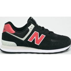 New Balance - Buty. Czarne buty sportowe casual New Balance, bez wzorów, z gumy, z okrągłym noskiem, bez zapięcia. W wyprzedaży za 269.90 zł.