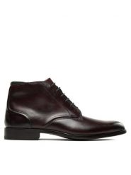 Clarks Trzewiki Craftarlo Hi 261734597 Bordowy. Czerwone botki sznurowane Clarks, bez wzorów, ze skóry, bez obcasa, bez zapięcia. Za 399.99 zł.