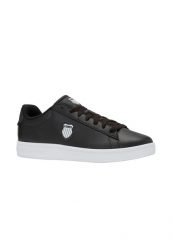 Buty K-Swiss COURT SHIELD II 04412-031-M. Czarne buty turystyczne K-SWISS, bez wzorów, z materiału, bez zapięcia, trekkingowe. Za 149.00 zł.