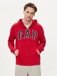Gap Bluza 868454-03 Czerwony Regular Fit. Czerwone bluzy GAP, m, bez wzorów, z bawełny, bez kaptura. Za 189.99 zł.
