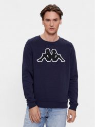 Kappa Bluza Airvit 3032BZ0 Granatowy Regular Fit. Niebieskie bluzy Kappa, m, bez wzorów, z bawełny, bez kaptura. Za 80.99 zł.