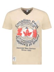 Canadian Peak Koszulka "Japple" w kolorze beżowym rozmiar: L. Brązowe bezrękawniki Canadian Peak, l, bez wzorów, z bawełny, bez kołnierzyka, bez ramiączek. Za 60.99 zł.