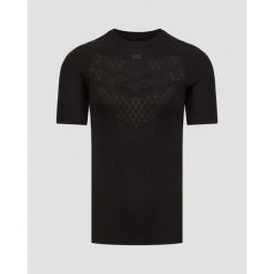 Koszulka biegowa męska X-Bionic Twyce Run Shirt SS Black. Czarne buty do biegania XBIONIC, bez wzorów, bez zapięcia, rowerowe. Za 512.95 zł.