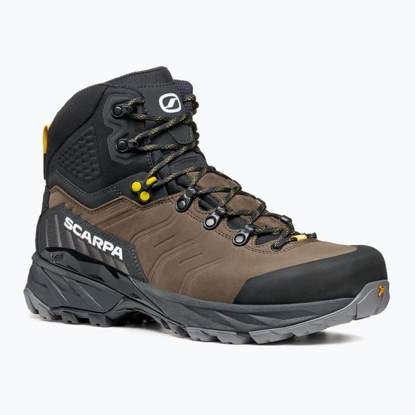 Buty trekkingowe męskie SCARPA Rush TRK Pro GTX. Brązowe buty trekkingowe Scarpa, bez wzorów, bez zapięcia. Za 1,017.05 zł.