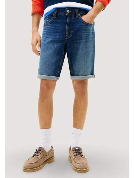 Tommy Jeans Szorty jeansowe Ronnie DM0DM22980 Granatowy Slim Fit. Niebieskie szorty Tommy Jeans, m, bez wzorów, z bawełny. Za 245.99 zł.