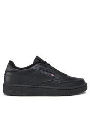 Reebok Sneakersy Club C 85 AR0454 Czarny. Czarne buty sportowe casual Reebok, bez wzorów, ze skóry, bez zapięcia. Za 229.99 zł.