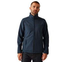 Męska Kurtka Soft Shell Uproar. Niebieskie kurtki Regatta, m, bez wzorów, bez kaptura. Za 194.99 zł.