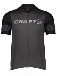 Craft Koszulka kolarska "Core Endur Lumen" w kolorze szaro-czarnym rozmiar: M. Czarne t-shirty sportowe Craft, bez wzorów, bez ramiączek, rowerowe. Za 140.53 zł.