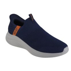 Buty sportowe Sneakersy męskie, Skechers Ultra Flex 3.0 Viewpoint Slip-ins. Niebieskie buty sportowe casual Skechers, bez wzorów, bez zapięcia. Za 339.99 zł.