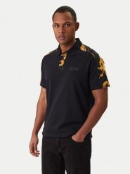 Versace Jeans Couture Polo 80GAG6R1 JS549 Czarny Regular Fit. Czarne koszulki polo sportowe Versace Jeans Couture, m, bez wzorów, z bawełny, bez kołnierzyka, bez ramiączek. Za 939.99 zł.
