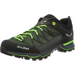 Buty trekkingowe męskie Salewa MS Mtn Trainer Lite Gtx. Zielone buty trekkingowe Salewa, bez wzorów, z materiału, bez zapięcia, trekkingowe. Za 783.00 zł.