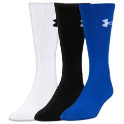 Under Armour Skarpety męskie ELEVATED PERFORMANCE CREW czarne, białe, niebieskie r. 36-41 (1312588-400). Skarpetki sportowe marki Under Armour. Za 75.80 zł.