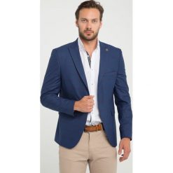 Marynarka "Hills" - Slim fit - w kolorze granatowym. Marynarki marki Sir Raymond Taylor, w kratkę. W wyprzedaży za 260.95 zł.