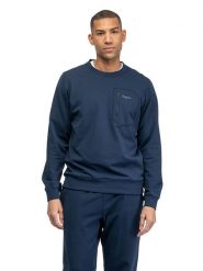 Bergans Bluza funkcyjna "Midtli" w kolorze granatowym rozmiar: L. Niebieskie bluzy bez kaptura Bergans, l, bez wzorów, z materiału, bez kaptura. Za 201.08 zł.