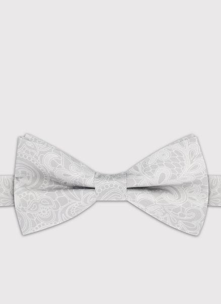 PAKO LORENTE - Jedwabna szara mucha męska. Szare krawaty i muchy Pako Lorente, bez wzorów, z jedwabiu. Za 149.99 zł.